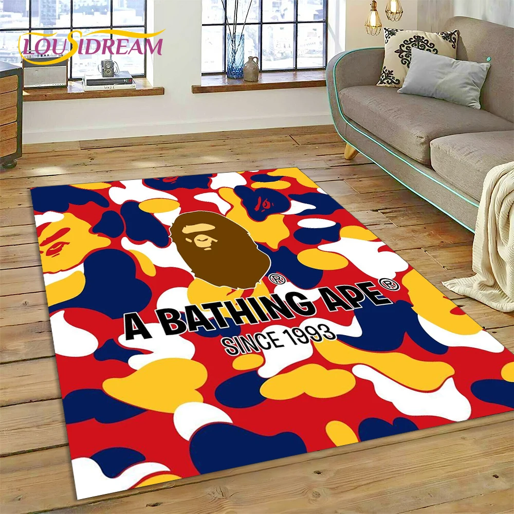 3D Printing Tablet - 3D-printen B-BAPE mode-tapijt voor slaapkamer, woonkamer,