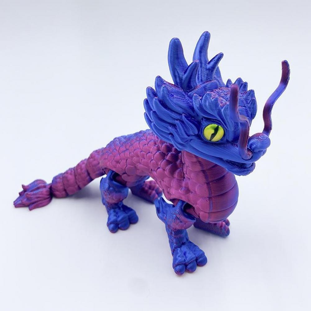 3D Printing Vinyl - Draakornament Desktopornament 3D-geprint drakenfiguur Realistisch mini-drakenbeeld