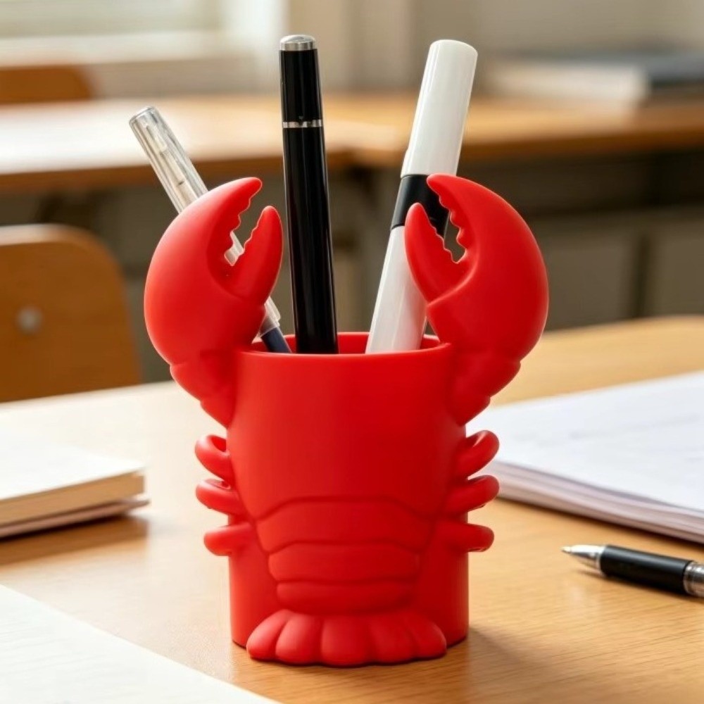 3D Printing Cafe - Nieuwigheid 3D-geprinte kreeftvormige potloodhouder Dierlijke vorm