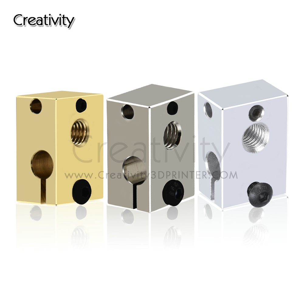 3D Printing Titanium - Verwarmde blok sok van geplateerd koper