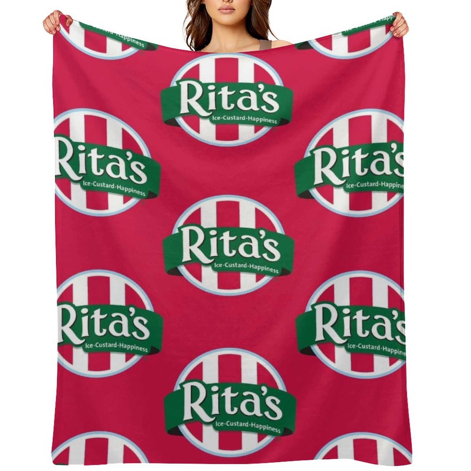 3D Printing Cafe - Rita's Italian Ice Cafe Throw Deken