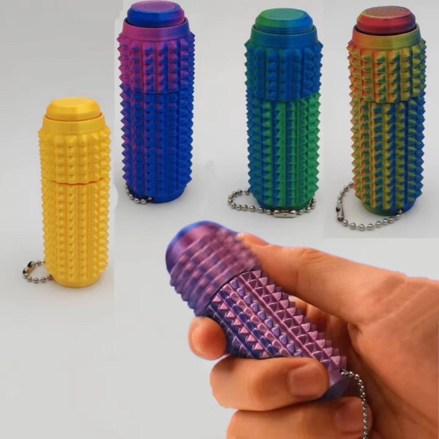 3D Printing Fidget Toys - Grappig 3D-geprint stekelig fidget-speelgoed met knopklik