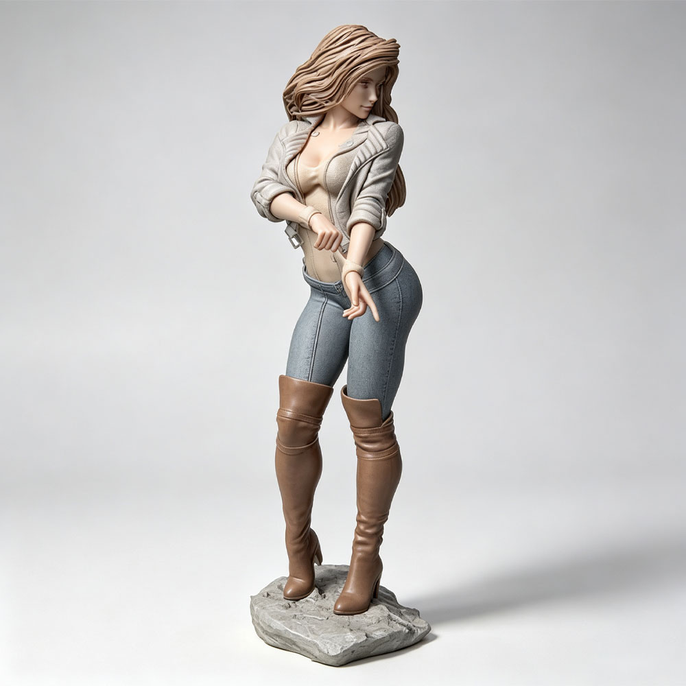 3D Printing Nyc - 1/24 Realistisch modieus vrouwelijk karakter, miniatuur