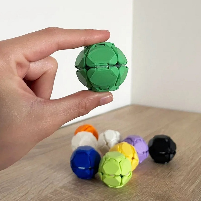 3D Printing Fidget Toys - 3D-printen PentaClick decompressietool, rotatiespeelgoed met vingerdruk,