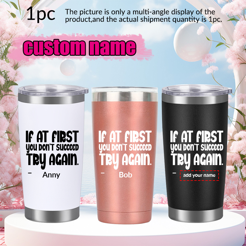 3D Printing Quote - 1pc Aangepaste naam 20oz Autobeker met