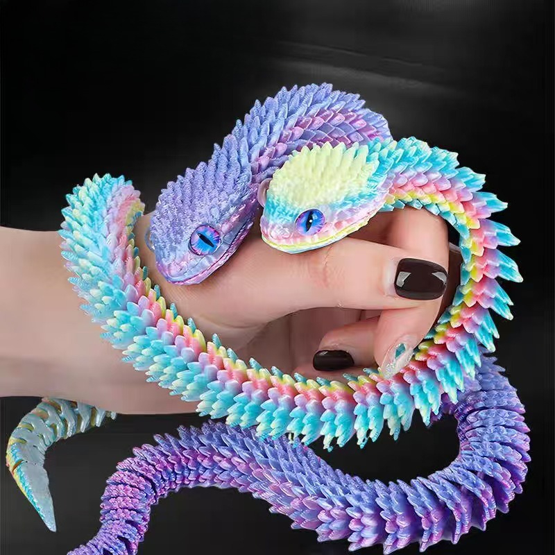 3D Printing Fidget Toys - 2026 Nieuwe 3D Geprinte Realistische Slangenbeeldje