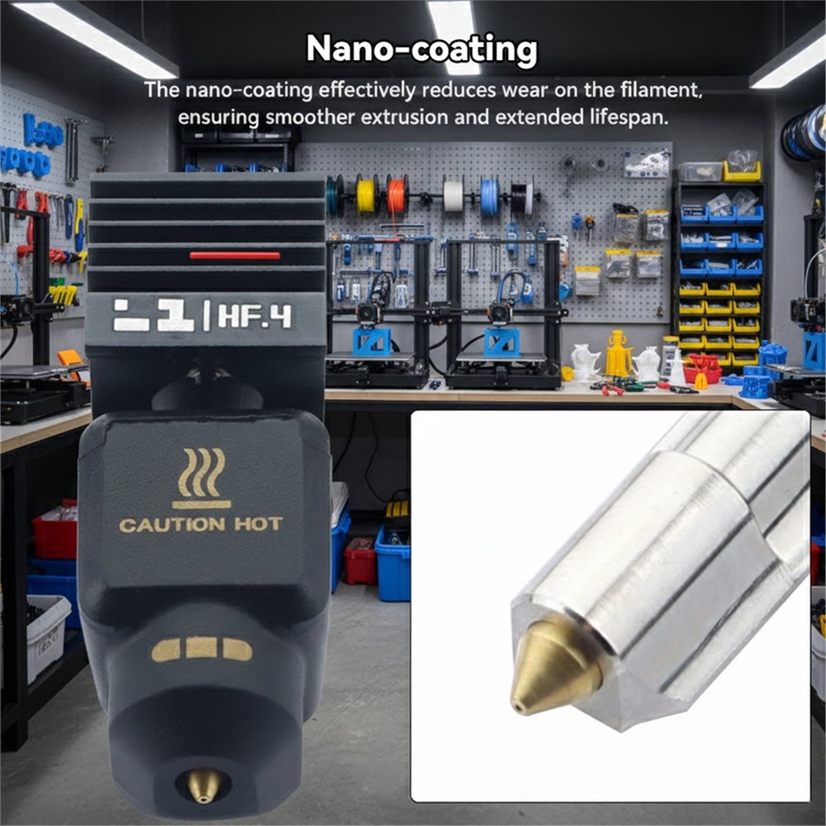 3D Printing Steel - A59E Upgrade High-Nano gehard staal hotend