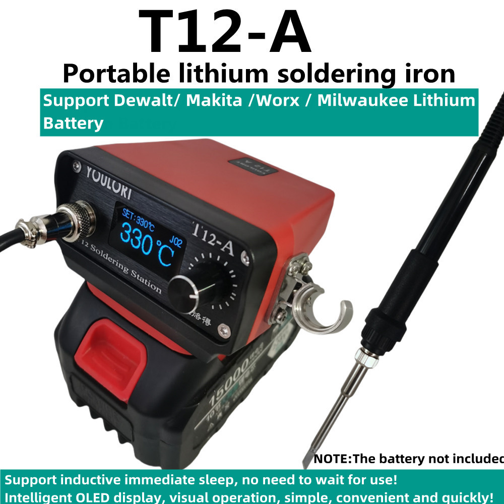 Milwaukee Drill M12 Fuel - YOULORT T12 Draadloze Soldeerstation Soldeerbout Voor