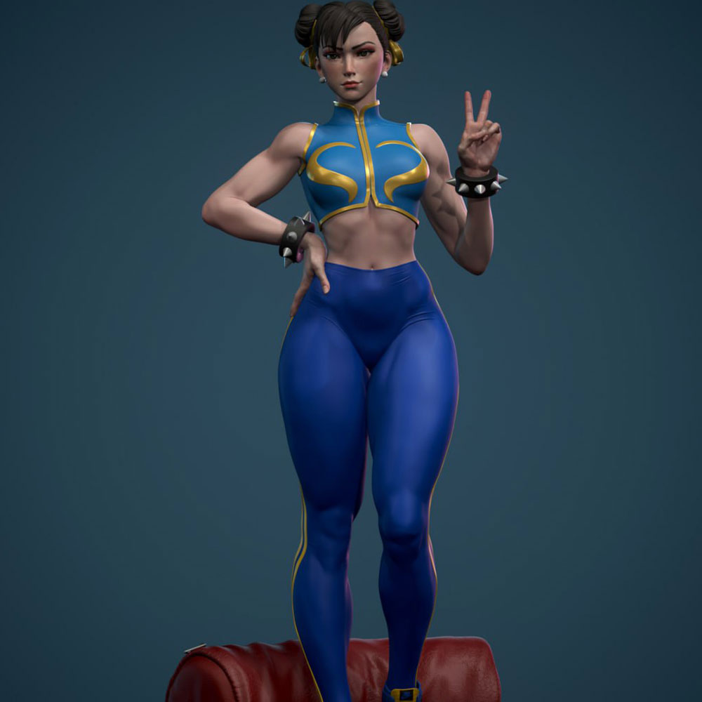 3D Printing Nyc - 75mm --250mm Sexy Meisje Hars Model