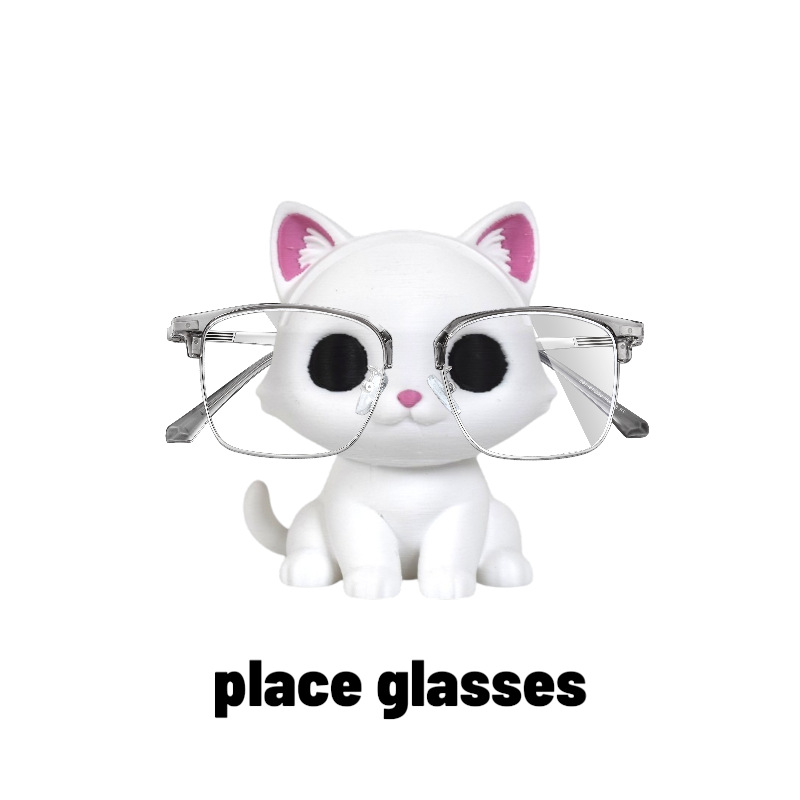 3D Printing Glasses Frames - Creatieve schattige katvormige brilmonturen 3D-geprinte thuiskantoor