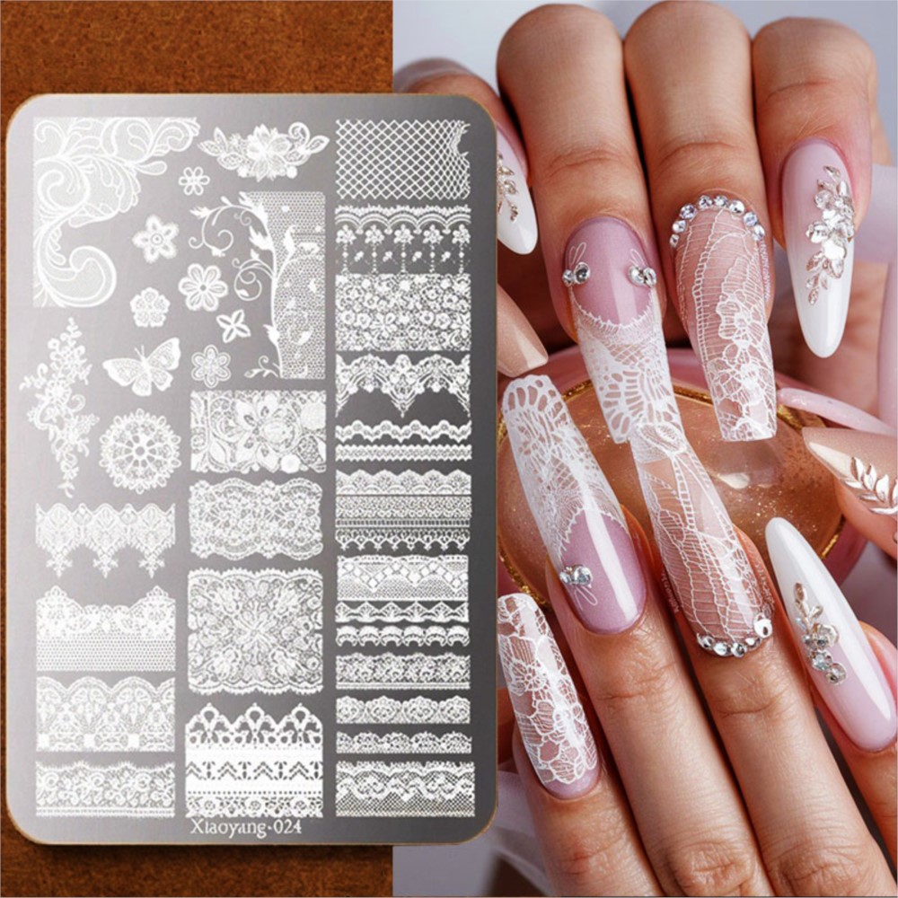 3D Printing Templates Free - 9*15 cm 3D Kant Vlinder Nail