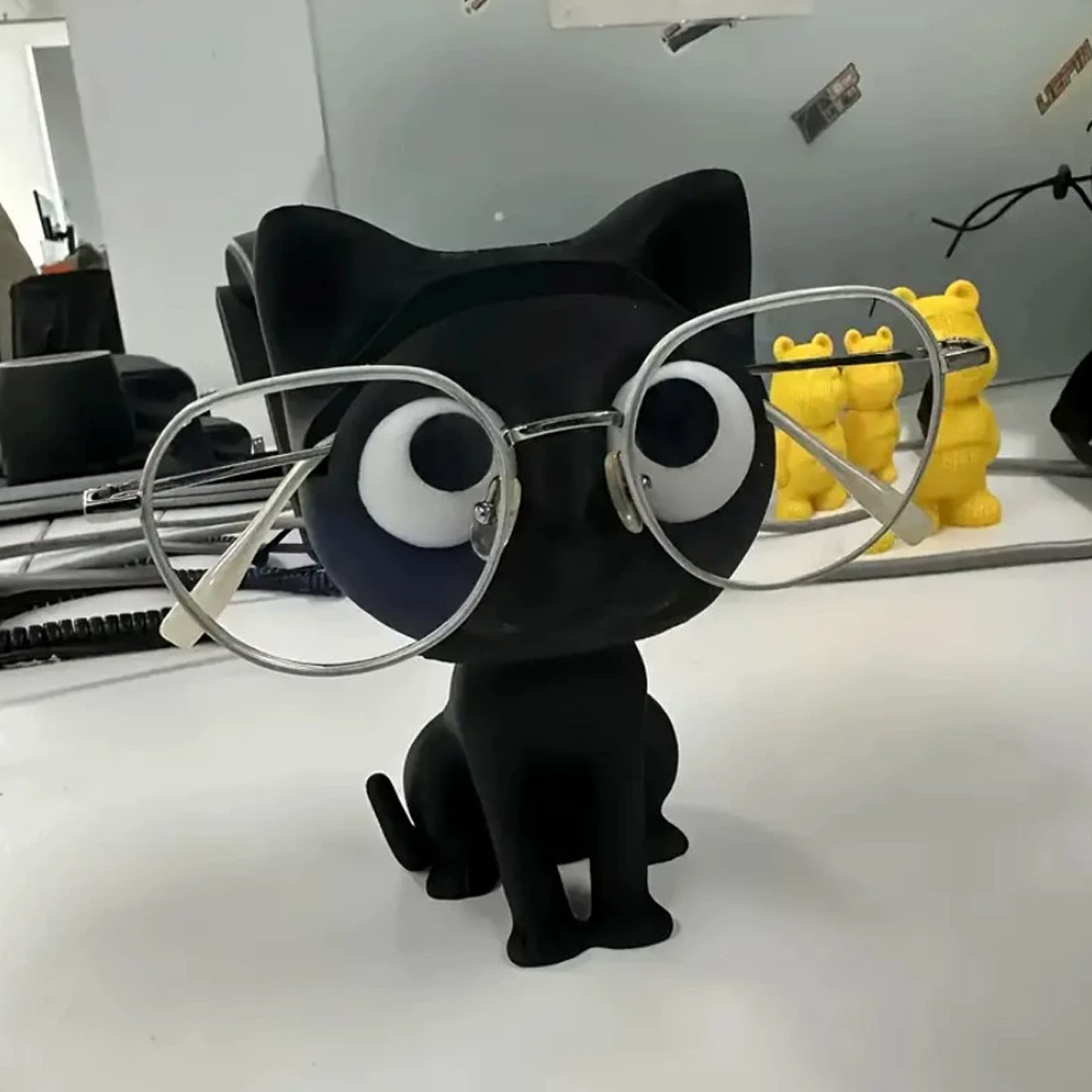3D Printing Glasses Frames - 3D-geprint kattenbrilmontuur, kan zonnebrillen opbergen, normale