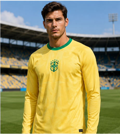 3D Printing Service - Brazilië 2026 Herdenkingseditie 3D-geprint voetbalshirt met