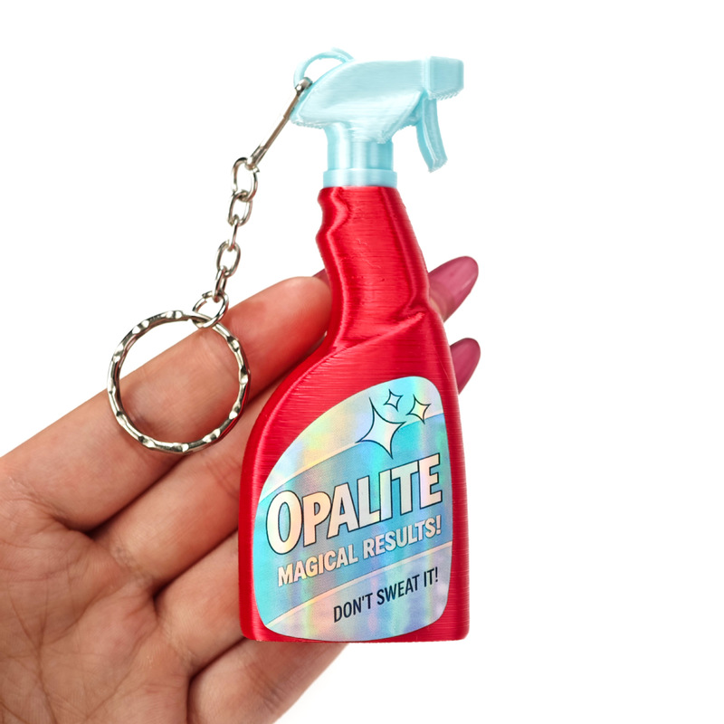 3D Printing Result - Opalite Spray Magicl Results Reinigingsfles Sleutelhanger