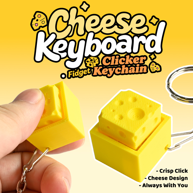 3D Geprinte Cheesy Key Fidget  - 3D Printing Fidget Toys recensie en prijs