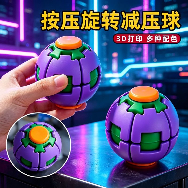 3D Geprinte Drukknop Draaibare - 3D Printing Fidget Toys recensie en prijs