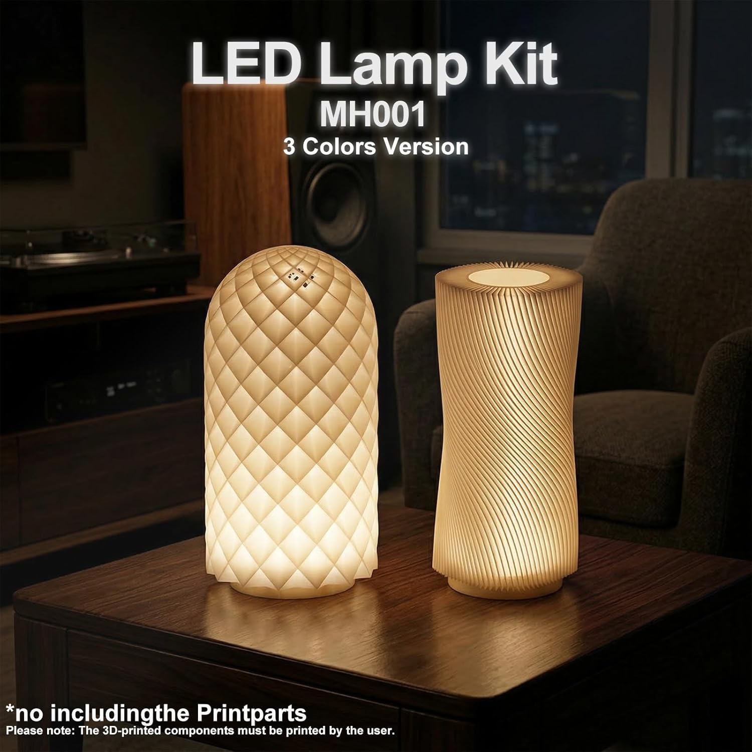 5PCS LED Lamp Kit 001 Drie Kle - 3D Printing Workshop recensie en prijs