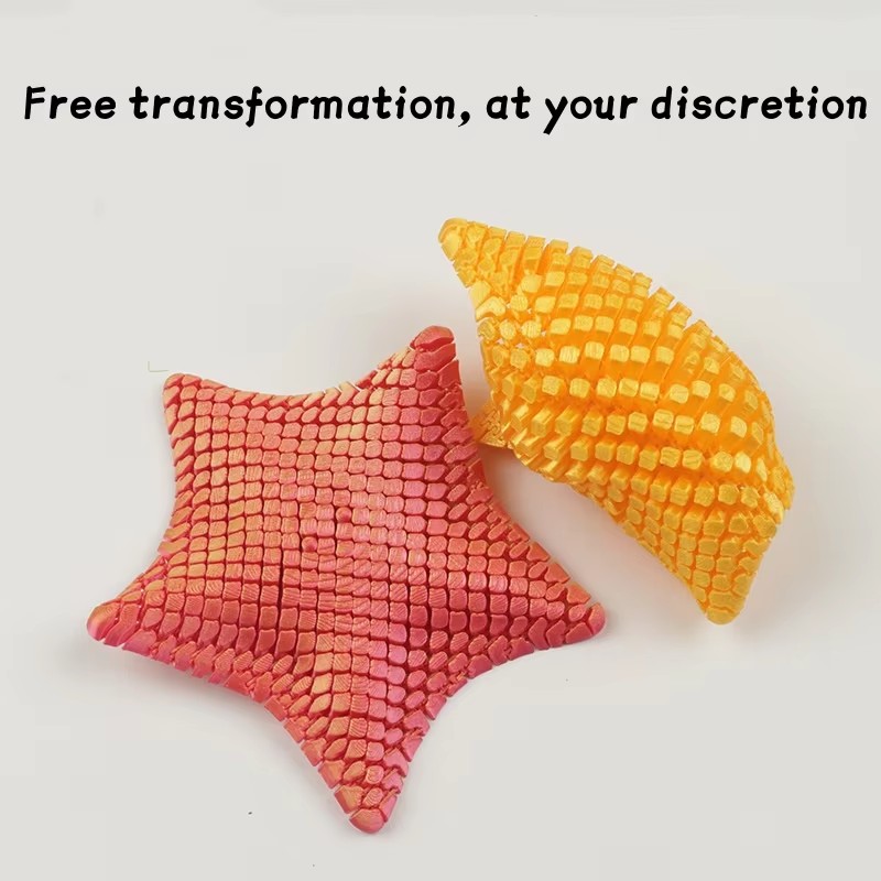 3D-geprinte gearticuleerde zee - 3D Printing Fidget Toys recensie en prijs