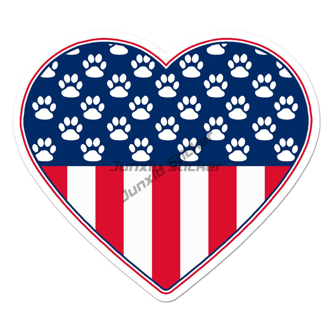 Usa Vlag Hond Paw Prints Vinyl - 3D Printing Vinyl recensie en prijs