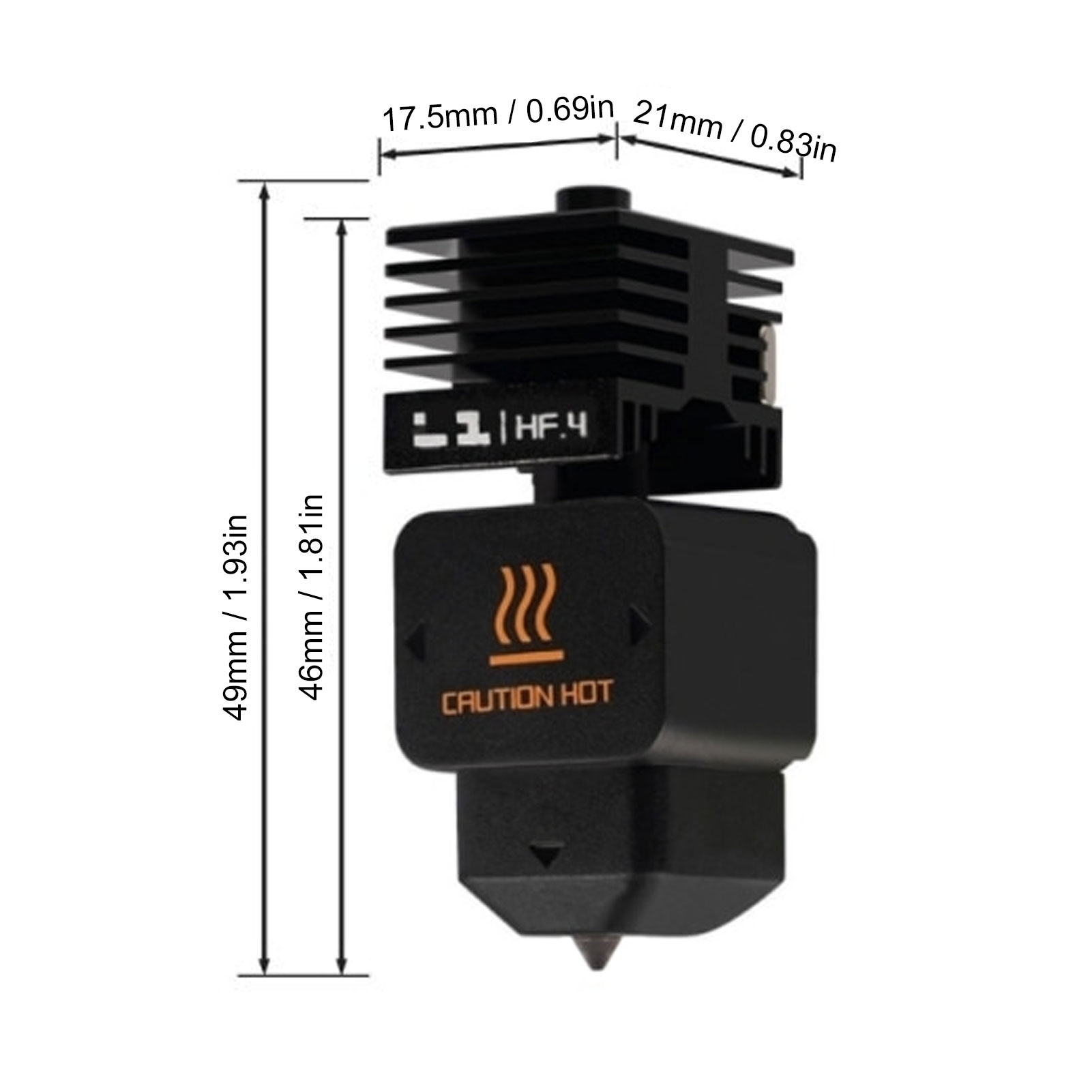 High Flow Hotend Vervanging vo - 3D Printing Steel recensie en prijs