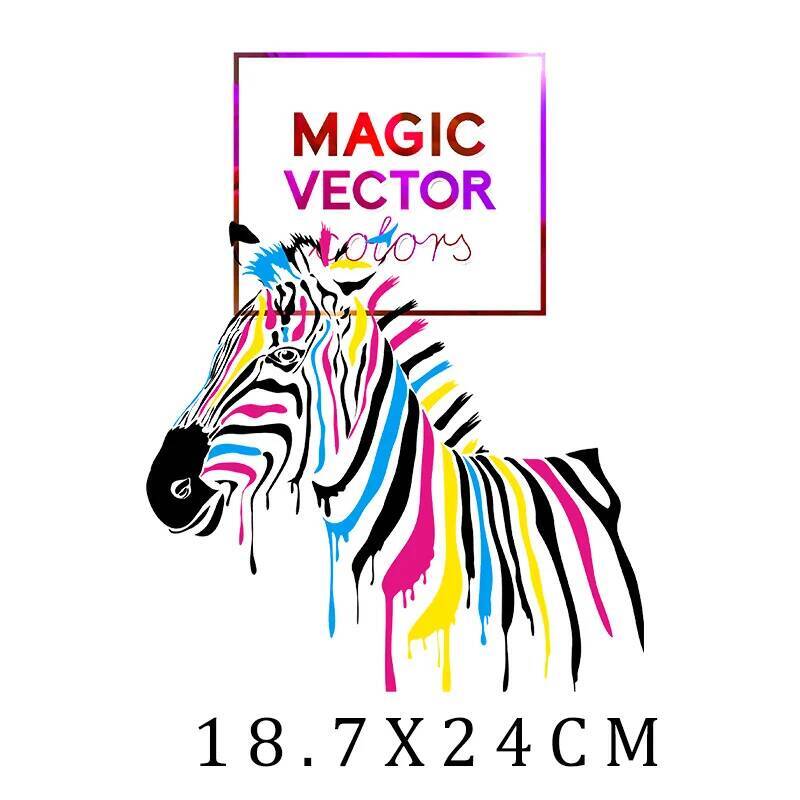 Kleuren Zebra's Dierenpatches  - 3D Printing Vinyl recensie en prijs
