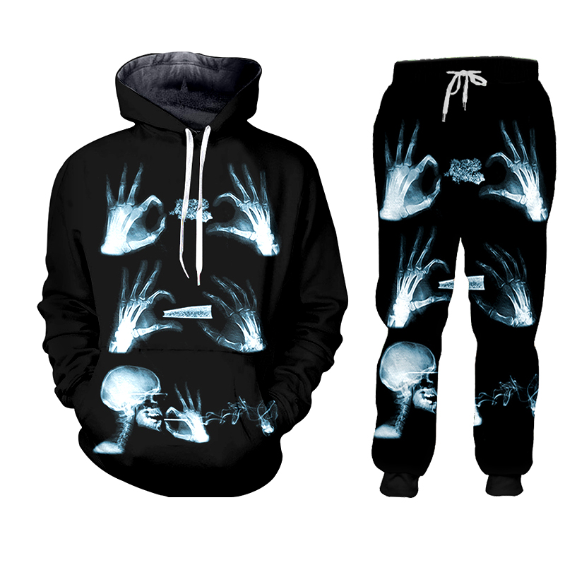 Hoodie broek Hip Hop Dames/her - 3D Printing X Ray recensie en prijs