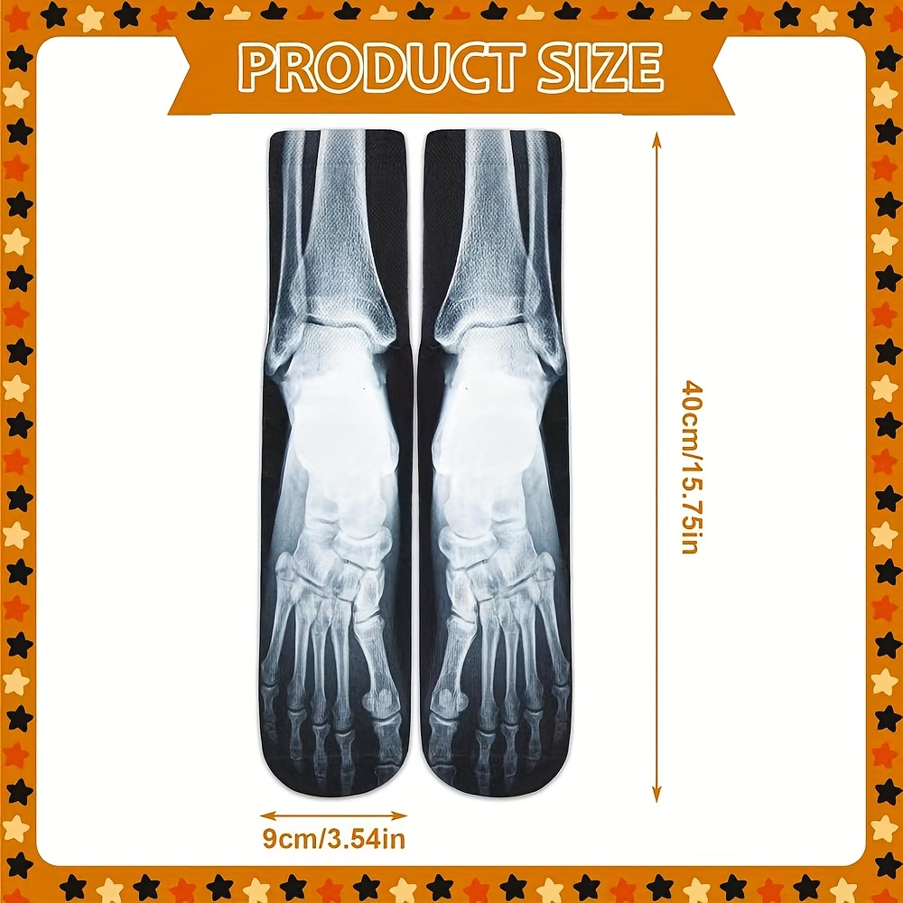 3D Skeleton X-Ray Crew Sokken  - 3D Printing X Ray recensie en prijs