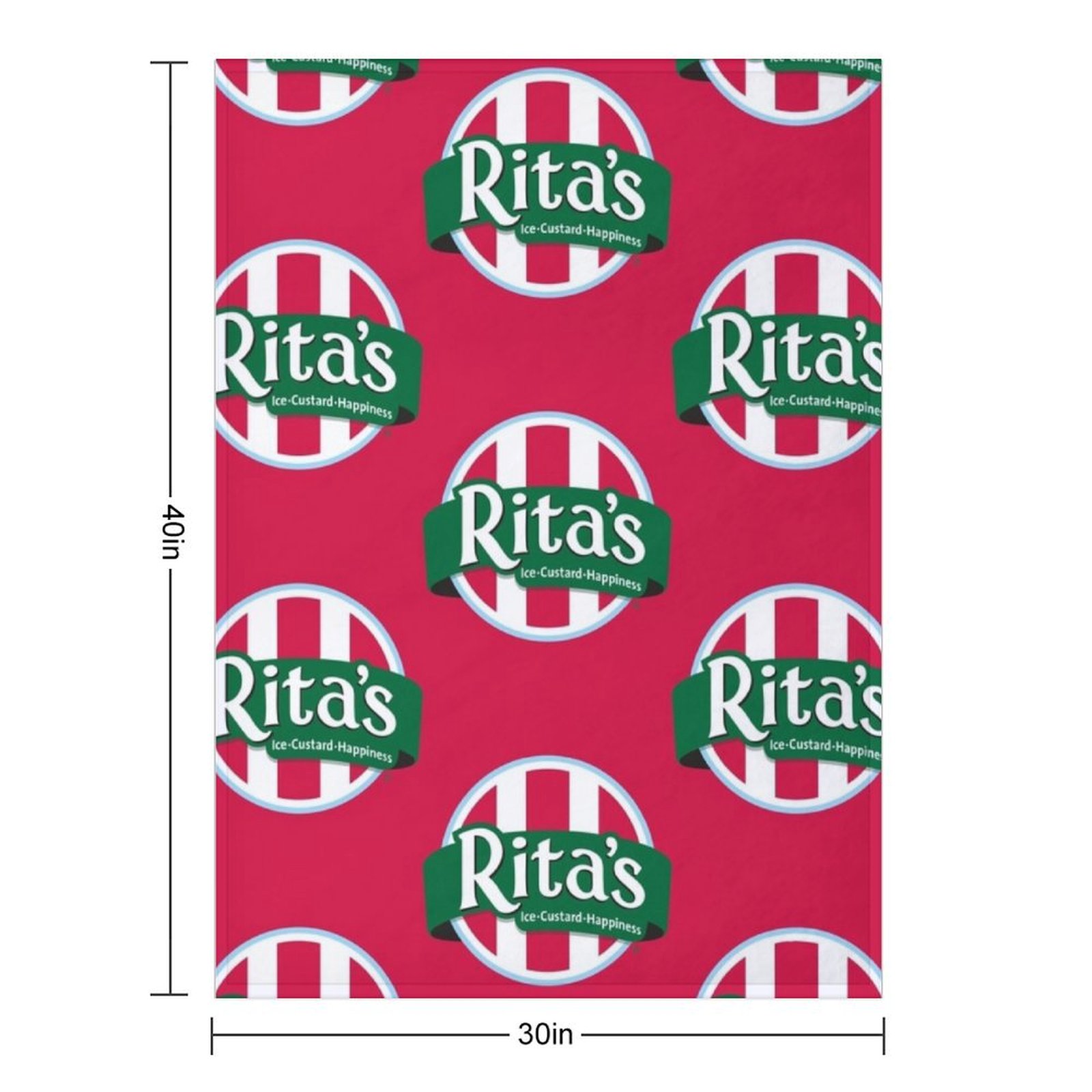 Rita's Italian Ice Cafe Throw  - 3D Printing Cafe recensie en prijs