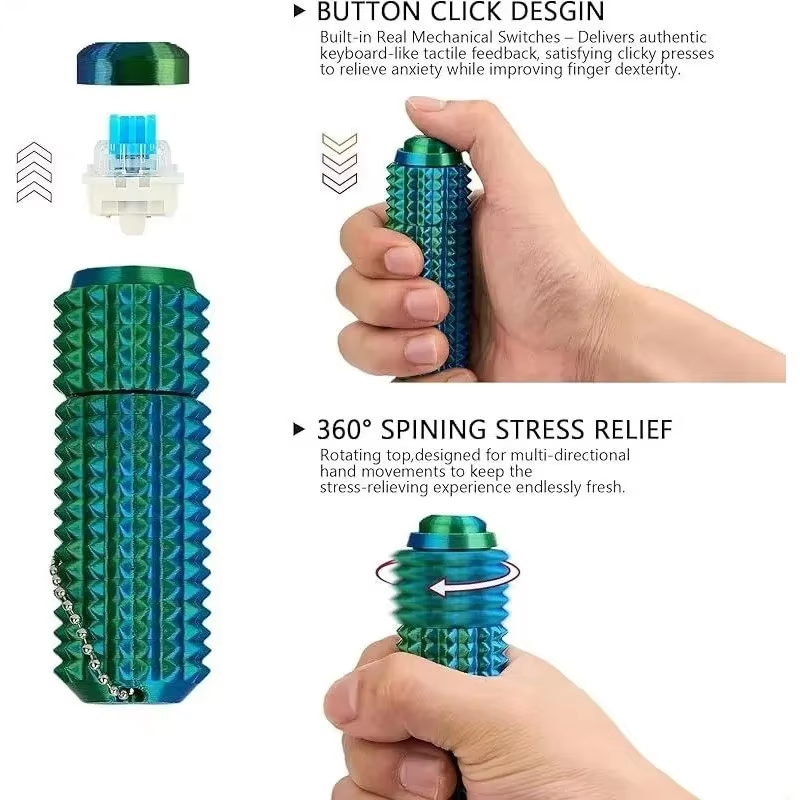 Grappig 3D-geprint stekelig fi - 3D Printing Fidget Toys recensie en prijs