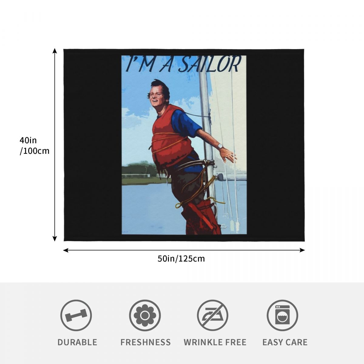 Im A Sailor Bob Quote Dekentje - 3D Printing Quote recensie en prijs