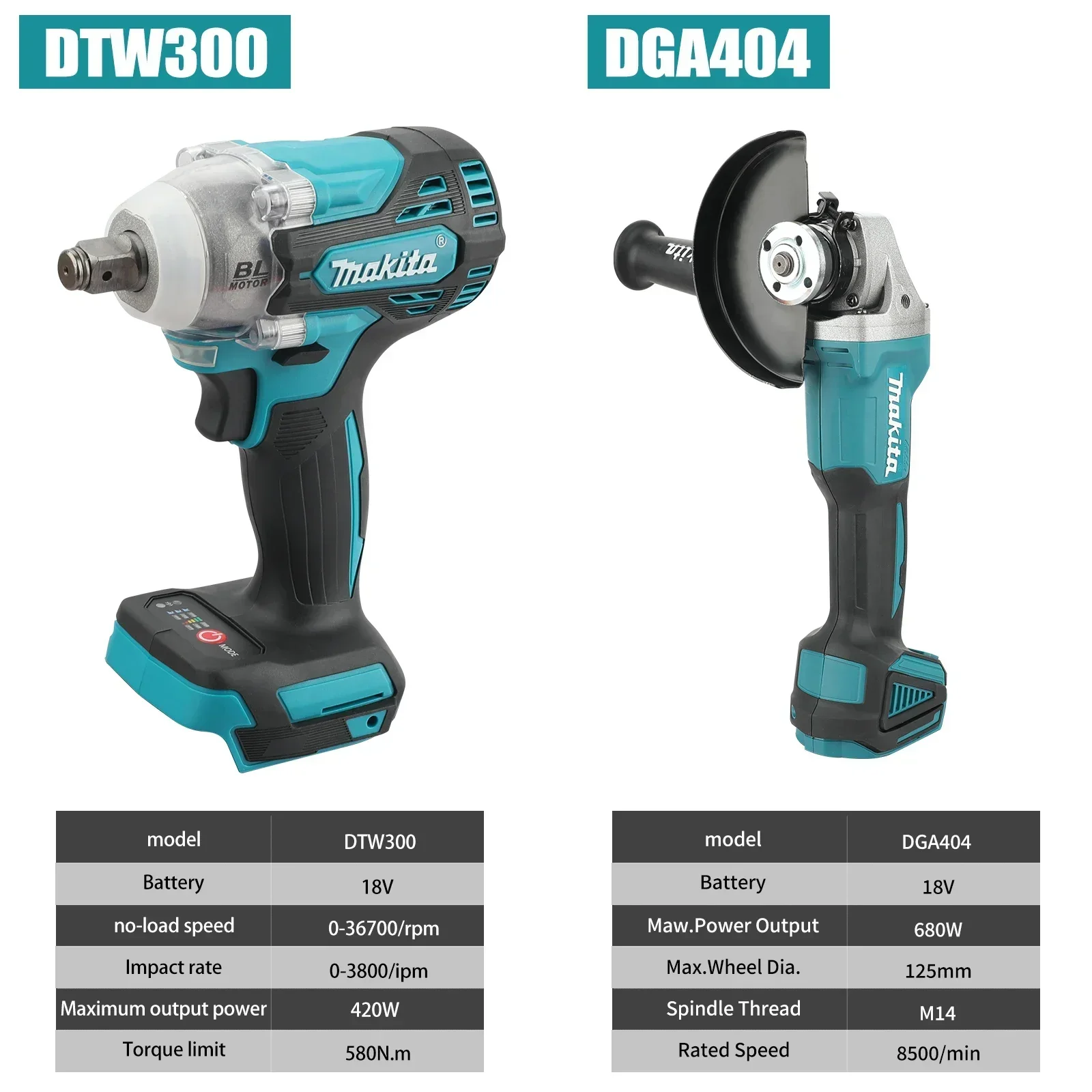 Makita DTW300 DGA404 18V Geree - Makita Drill Dtw300 recensie en prijs