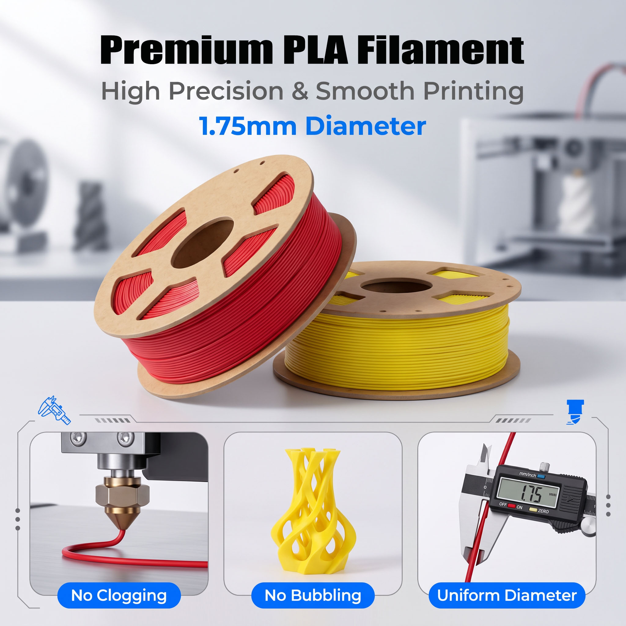 4 Kleuren PLA Filament 1.75mm  - Pla Filament 1.75Mm recensie en prijs