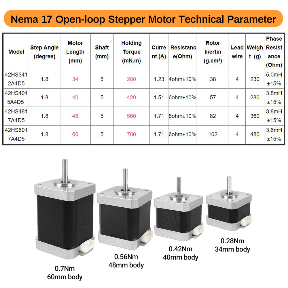 Nema17 Stappenmotor 42 Motor 4 - 3D Printing Machine recensie en prijs