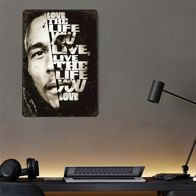 Bob Marley Quote Poster Retro  - 3D Printing Quote recensie en prijs