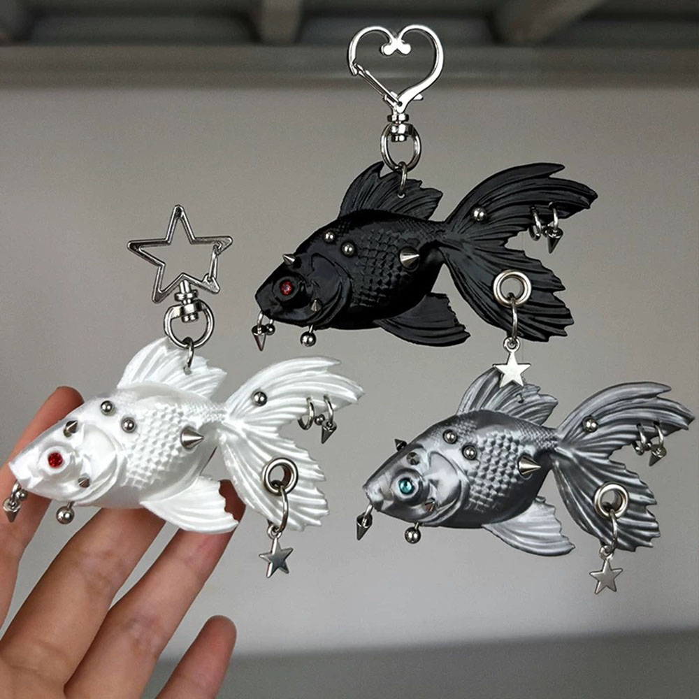 Nieuwe Gothic Punk Goudvis 3D- - 3D Printing Titanium recensie en prijs