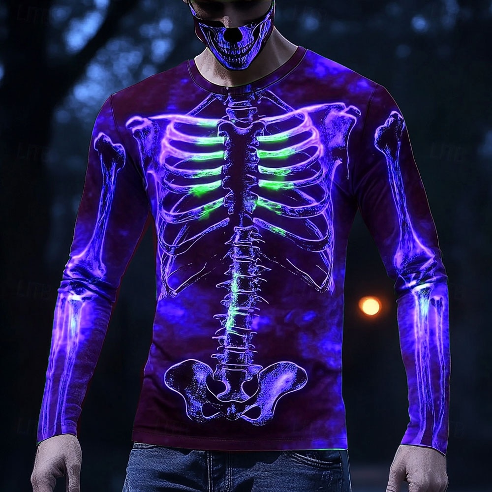 Heren T-shirt met lange mouwen - 3D Printing X Ray recensie en prijs