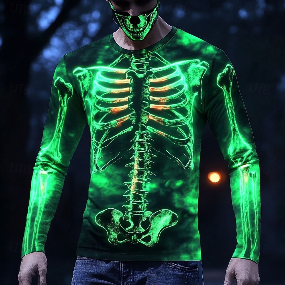 Heren T-shirt met lange mouwen - 3D Printing X Ray recensie en prijs